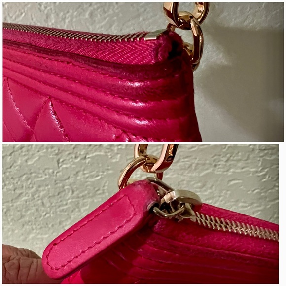 👑✅PRICE FIRM✅ AUTHENTIC Chanel Pink Boy Clutch - Picture 10 of 17